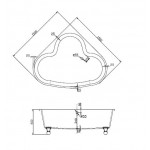 Ванна акриловая Belbagno BB07